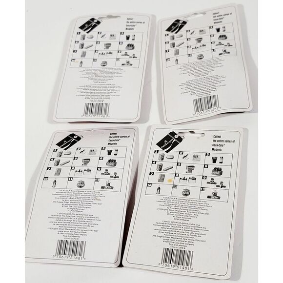 4 Always Coca-Cola Coke Vintage 1995 Refrigerator Magnet New Old Stock - Picture 9 of 9